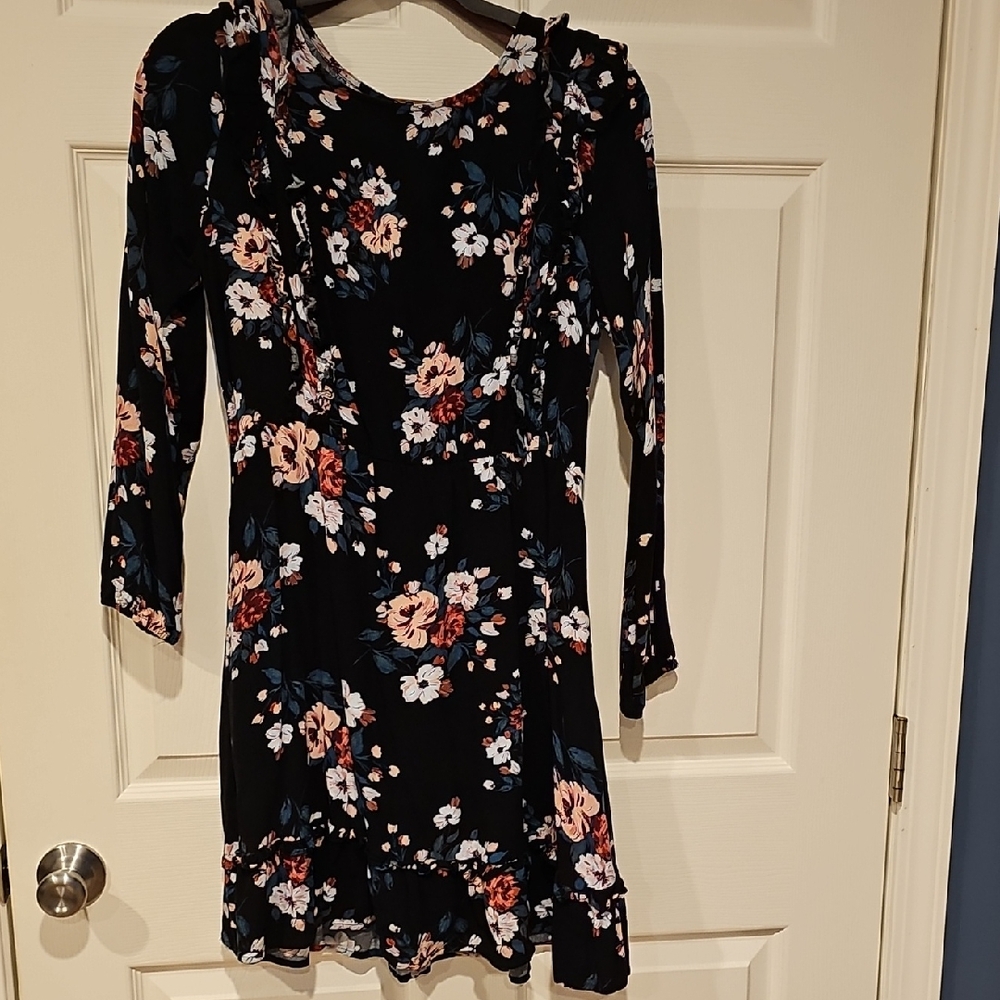 Maurices Black Floral Dress